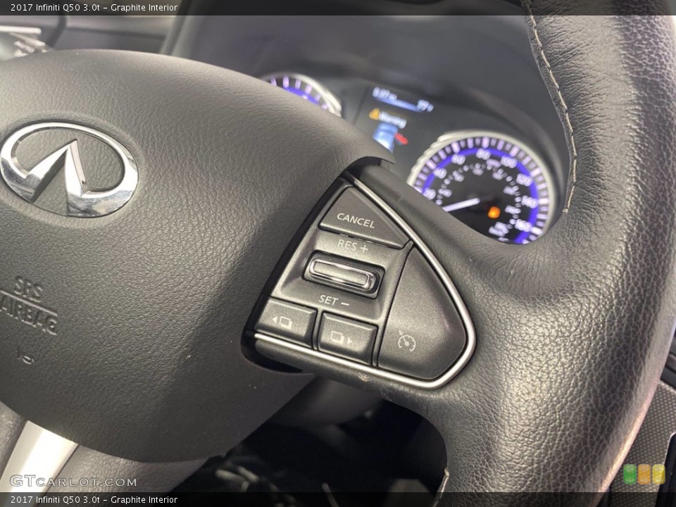Graphite Interior Steering Wheel for the 2017 Infiniti Q50 3.0t #140710370