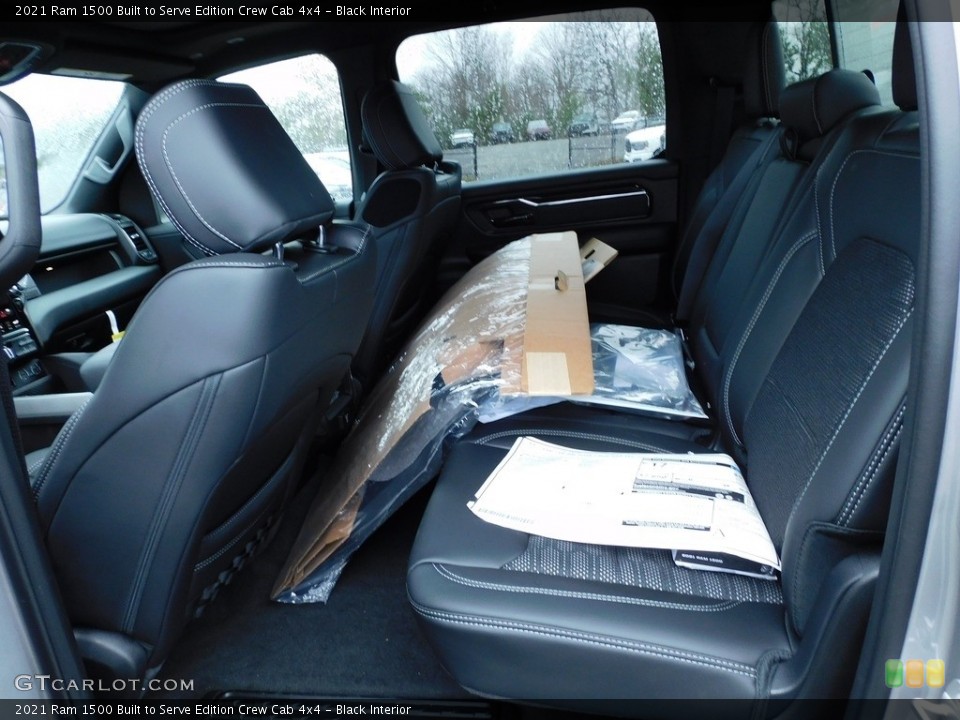Black Interior Rear Seat for the 2021 Ram 1500 Built to Serve Edition Crew Cab 4x4 #140710766