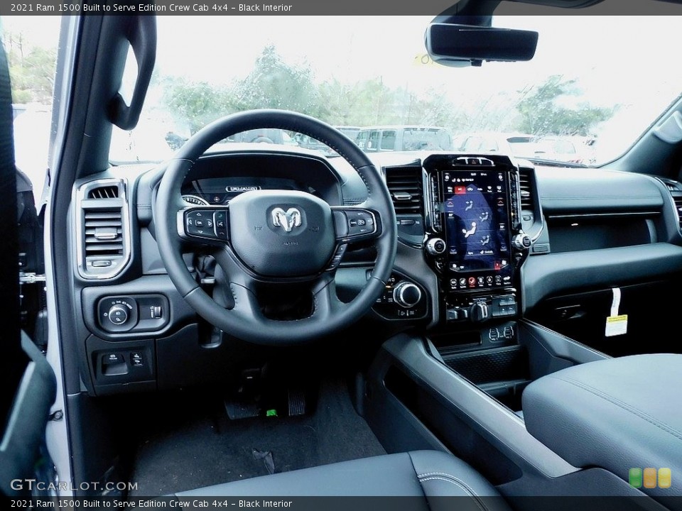 Black Interior Dashboard for the 2021 Ram 1500 Built to Serve Edition Crew Cab 4x4 #140710787