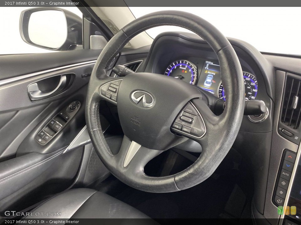 Graphite Interior Steering Wheel for the 2017 Infiniti Q50 3.0t #140711099
