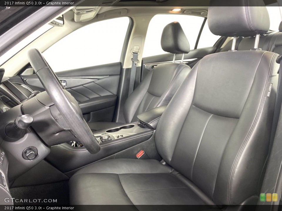 Graphite Interior Front Seat for the 2017 Infiniti Q50 3.0t #140711264