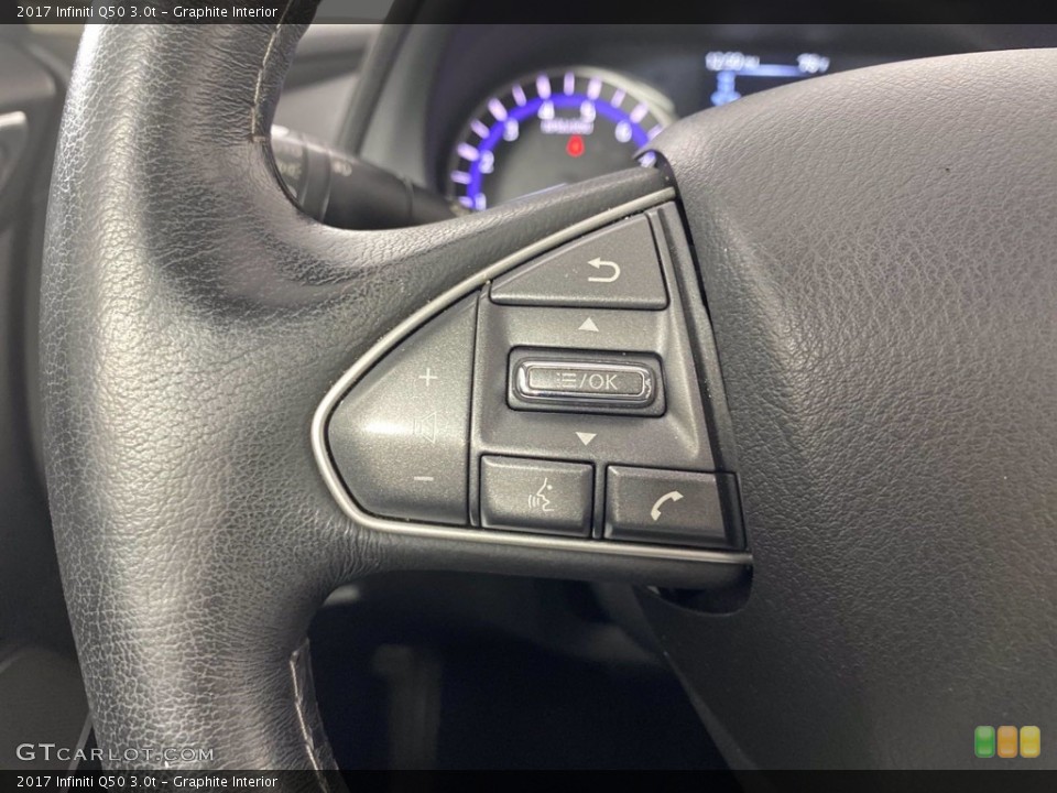 Graphite Interior Steering Wheel for the 2017 Infiniti Q50 3.0t #140711408