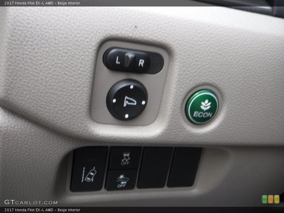 Beige Interior Controls for the 2017 Honda Pilot EX-L AWD #140713313