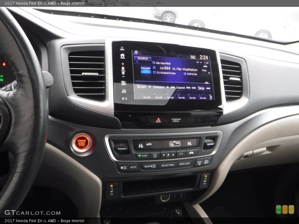 Beige Interior Controls for the 2017 Honda Pilot EX-L AWD #140713352