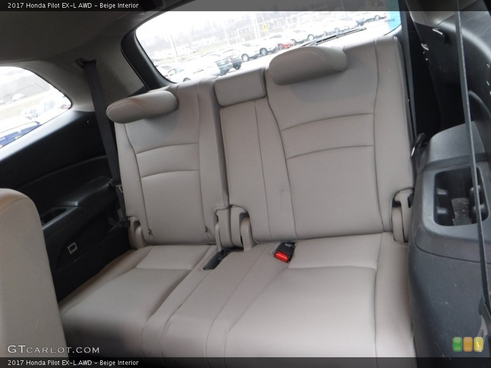 Beige Interior Rear Seat for the 2017 Honda Pilot EX-L AWD #140713430