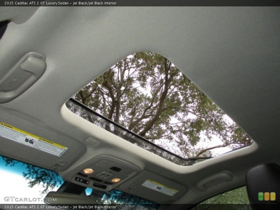 Jet Black/Jet Black Interior Sunroof for the 2015 Cadillac ATS 2.0T Luxury Sedan #140715636