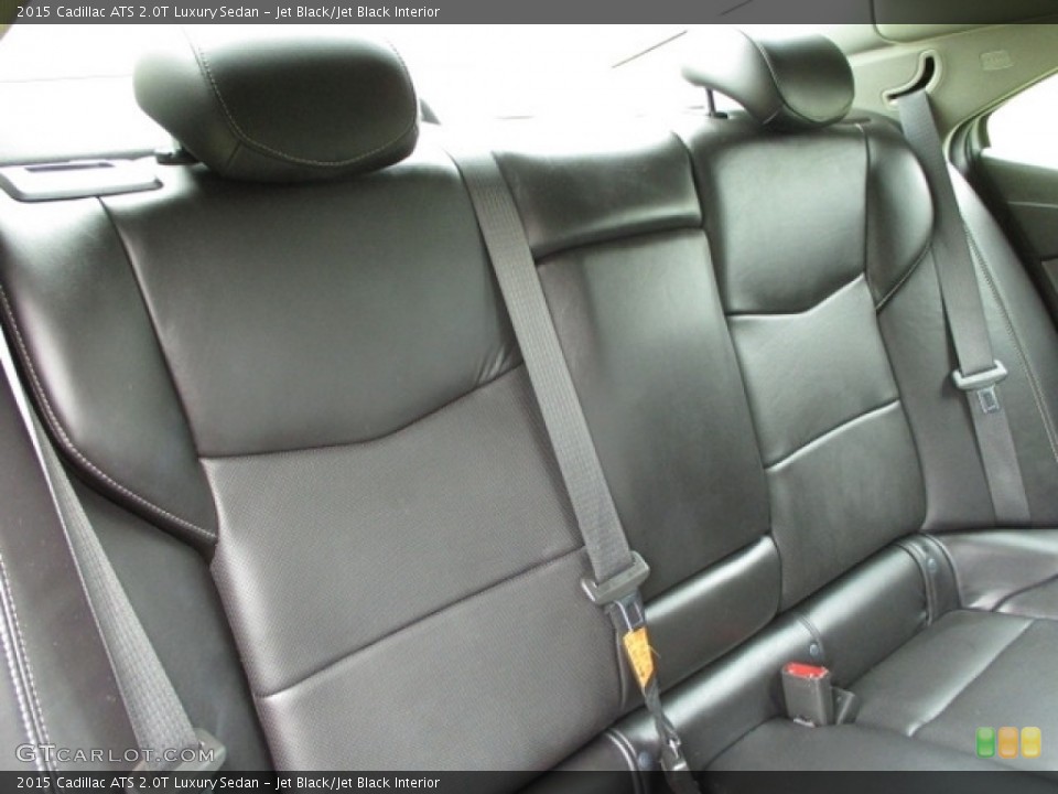 Jet Black/Jet Black Interior Rear Seat for the 2015 Cadillac ATS 2.0T Luxury Sedan #140715774