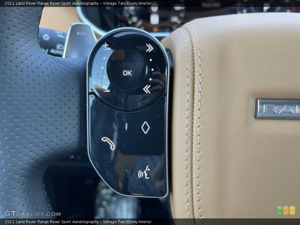 Vintage Tan/Ebony Interior Steering Wheel for the 2021 Land Rover Range Rover Sport Autobiography #140715957