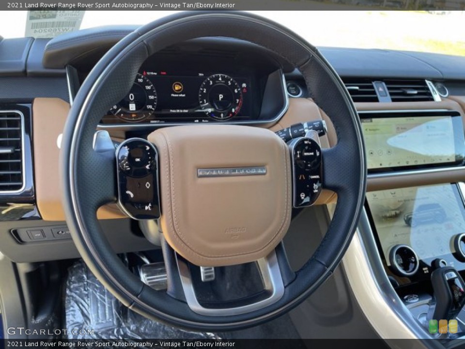 Vintage Tan/Ebony Interior Steering Wheel for the 2021 Land Rover Range Rover Sport Autobiography #140716005