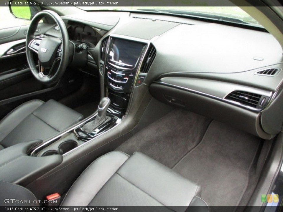 Jet Black/Jet Black Interior Dashboard for the 2015 Cadillac ATS 2.0T Luxury Sedan #140716120