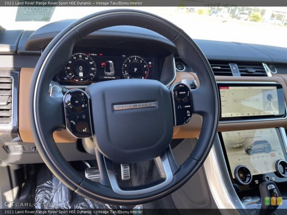 Vintage Tan/Ebony Interior Steering Wheel for the 2021 Land Rover Range Rover Sport HSE Dynamic #140716839
