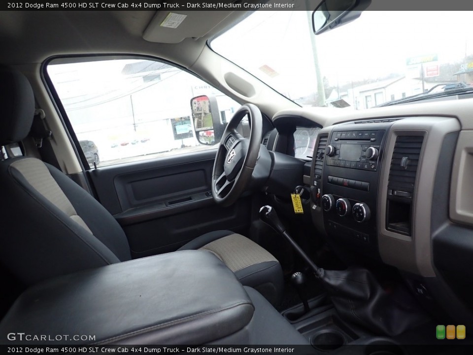 Dark Slate/Medium Graystone Interior Dashboard for the 2012 Dodge Ram 4500 HD SLT Crew Cab 4x4 Dump Truck #140718190