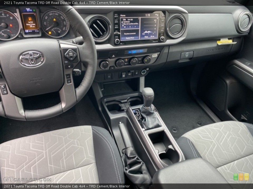 TRD Cement/Black Interior Dashboard for the 2021 Toyota Tacoma TRD Off Road Double Cab 4x4 #140719161