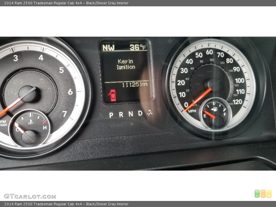 Black/Diesel Gray Interior Gauges for the 2014 Ram 2500 Tradesman Regular Cab 4x4 #140719941