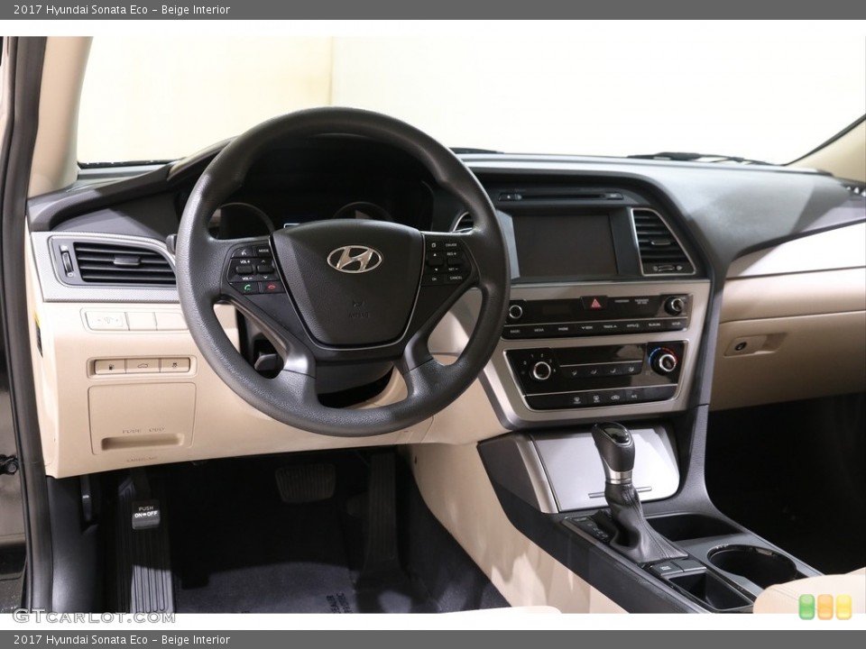Beige Interior Dashboard for the 2017 Hyundai Sonata Eco #140727434