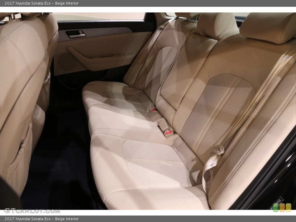 Beige Interior Rear Seat for the 2017 Hyundai Sonata Eco #140727513