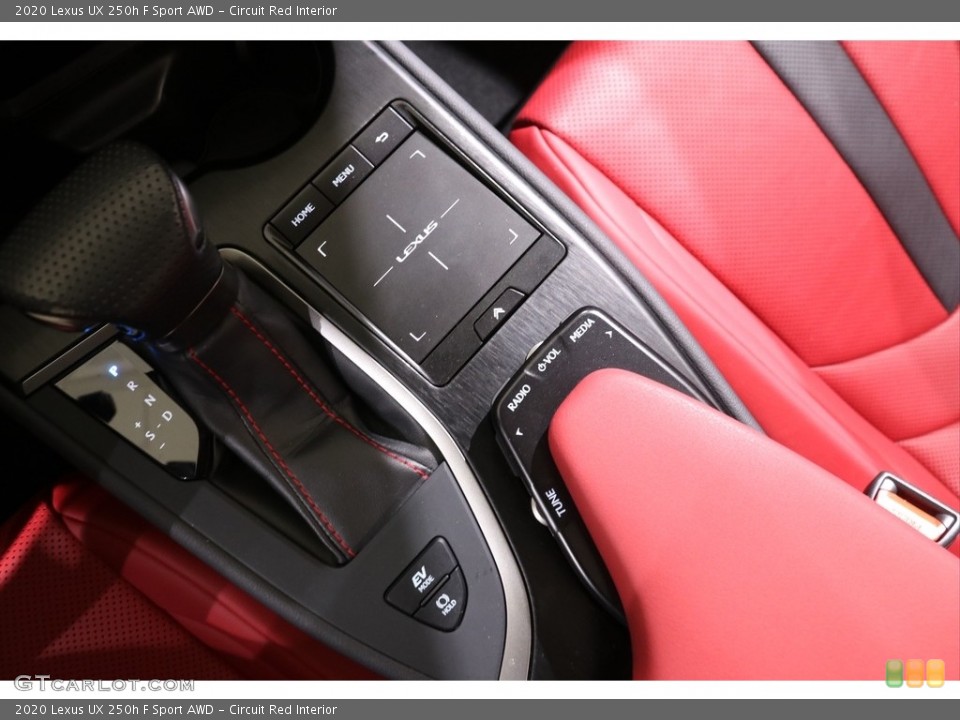Circuit Red Interior Controls for the 2020 Lexus UX 250h F Sport AWD #140727951