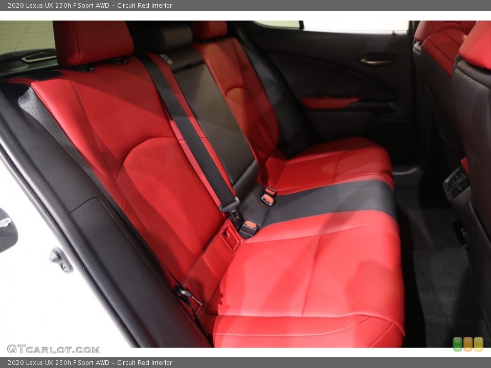 Circuit Red Interior Rear Seat for the 2020 Lexus UX 250h F Sport AWD #140727969