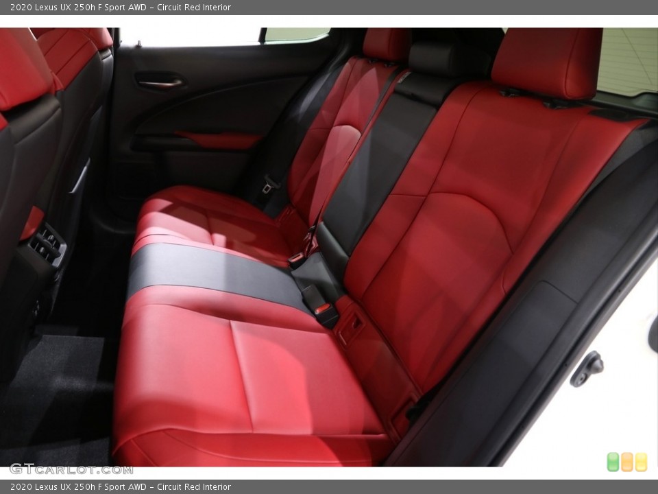 Circuit Red Interior Rear Seat for the 2020 Lexus UX 250h F Sport AWD #140727978