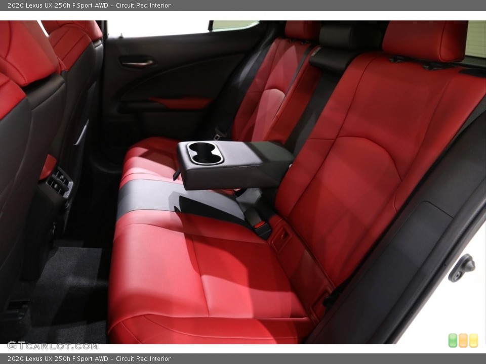 Circuit Red Interior Rear Seat for the 2020 Lexus UX 250h F Sport AWD #140727987