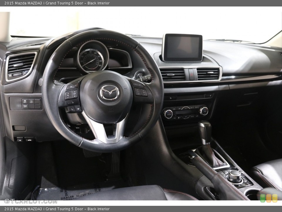 Black Interior Dashboard for the 2015 Mazda MAZDA3 i Grand Touring 5 Door #140728164