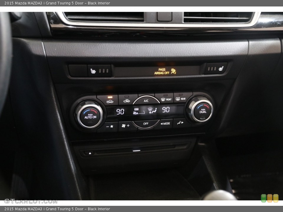 Black Interior Controls for the 2015 Mazda MAZDA3 i Grand Touring 5 Door #140728191