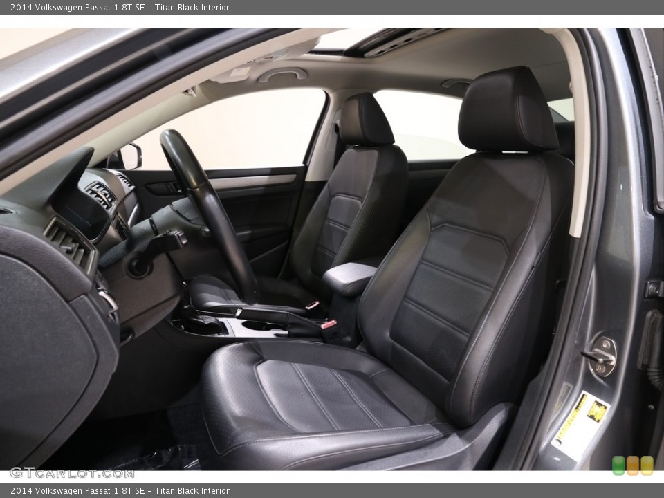 Titan Black Interior Front Seat for the 2014 Volkswagen Passat 1.8T SE #140728371