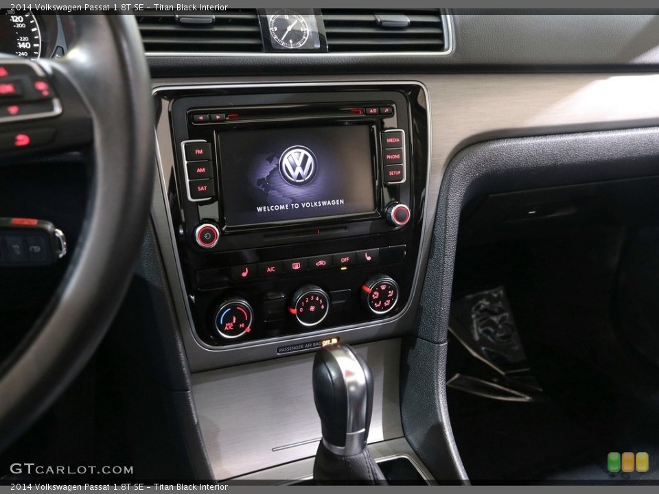 Titan Black Interior Controls for the 2014 Volkswagen Passat 1.8T SE #140728392