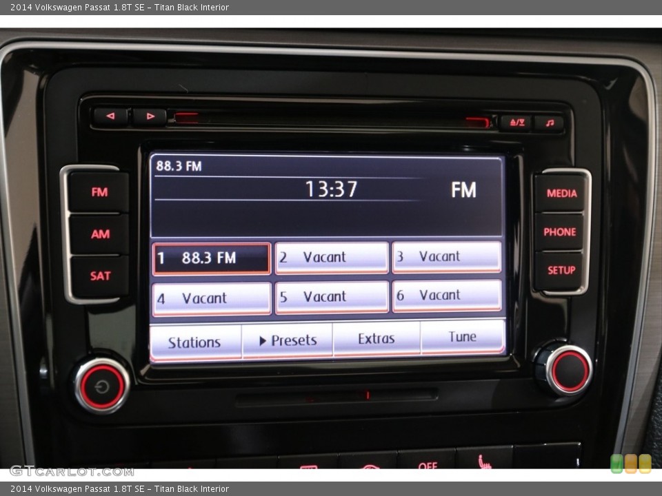 Titan Black Interior Audio System for the 2014 Volkswagen Passat 1.8T SE #140728398
