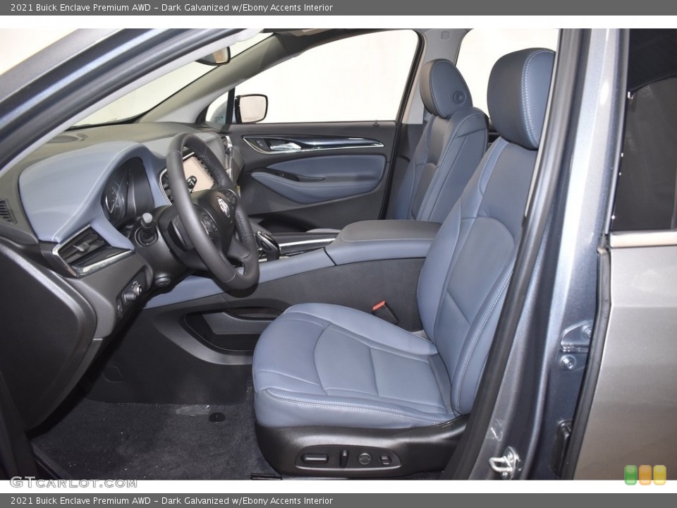 Dark Galvanized w/Ebony Accents Interior Front Seat for the 2021 Buick Enclave Premium AWD #140730851
