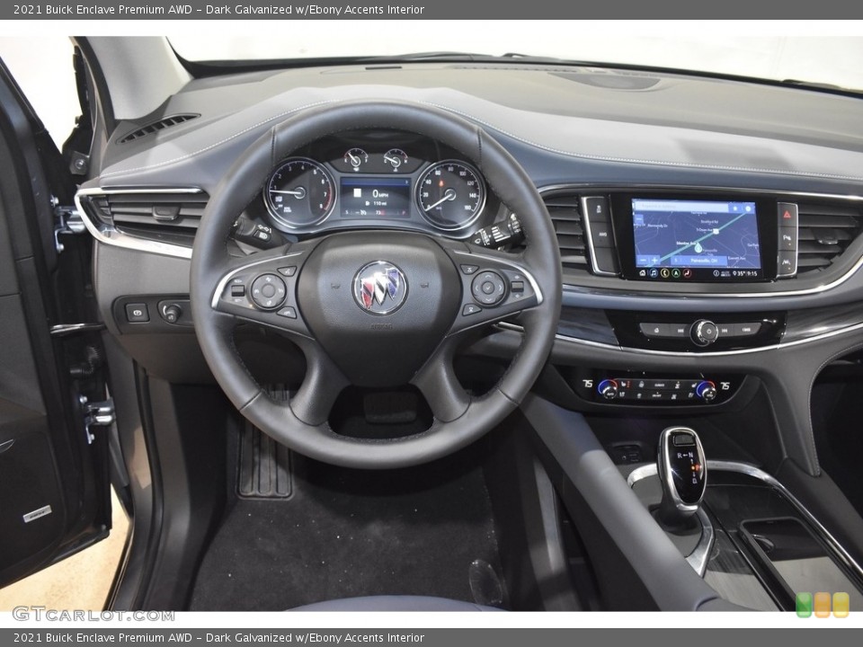 Dark Galvanized w/Ebony Accents Interior Dashboard for the 2021 Buick Enclave Premium AWD #140730980