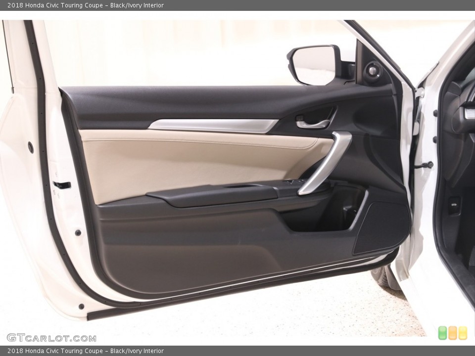Black/Ivory Interior Door Panel for the 2018 Honda Civic Touring Coupe #140731103