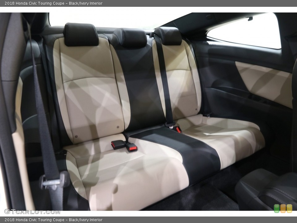 Black/Ivory Interior Rear Seat for the 2018 Honda Civic Touring Coupe #140731370