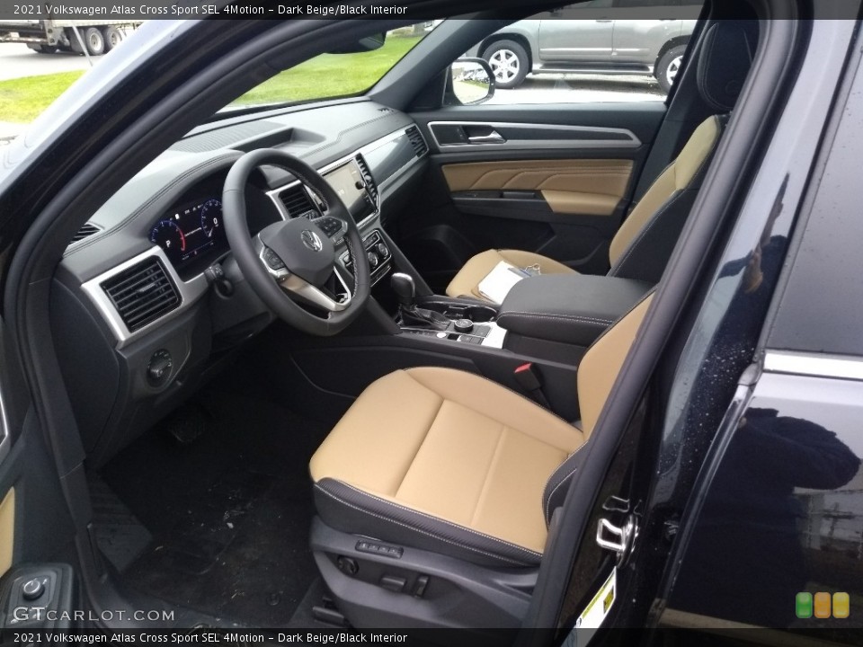 Dark Beige/Black 2021 Volkswagen Atlas Cross Sport Interiors