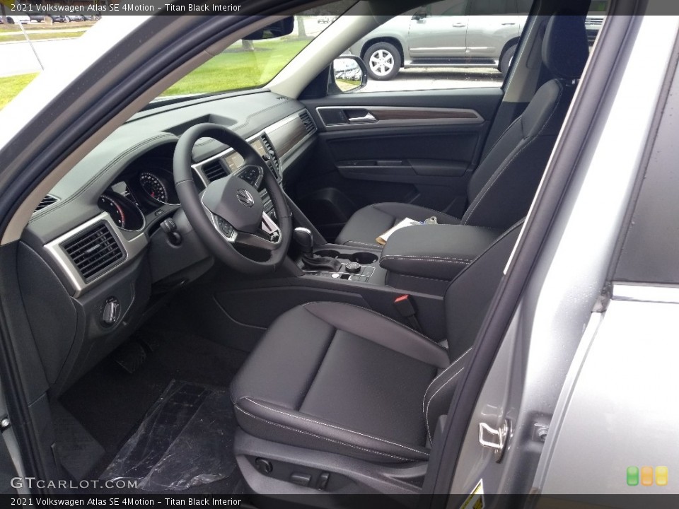 Titan Black Interior Front Seat for the 2021 Volkswagen Atlas SE 4Motion #140733051