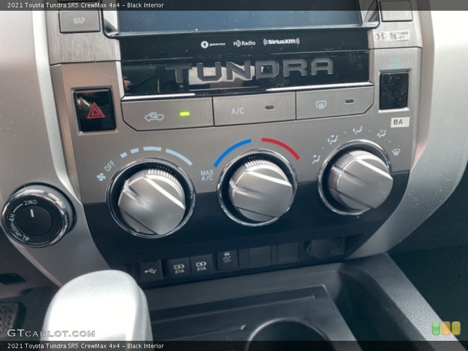 Black Interior Controls for the 2021 Toyota Tundra SR5 CrewMax 4x4 #140735100