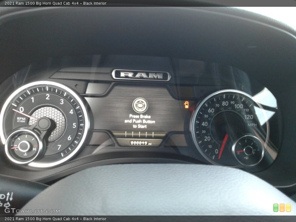 Black Interior Gauges for the 2021 Ram 1500 Big Horn Quad Cab 4x4 #140736534