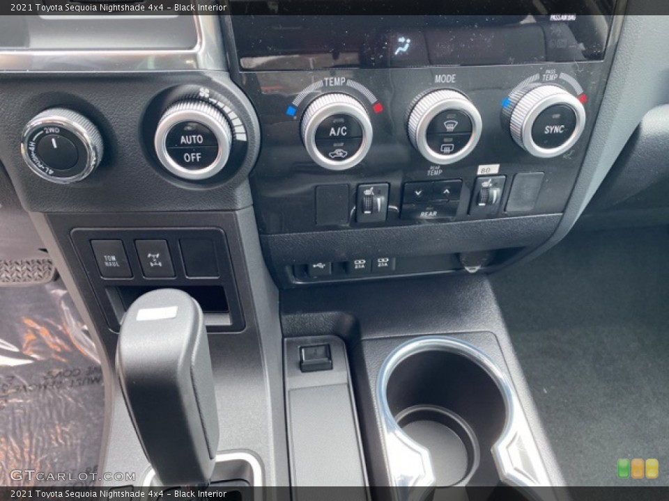 Black Interior Controls for the 2021 Toyota Sequoia Nightshade 4x4 #140736604