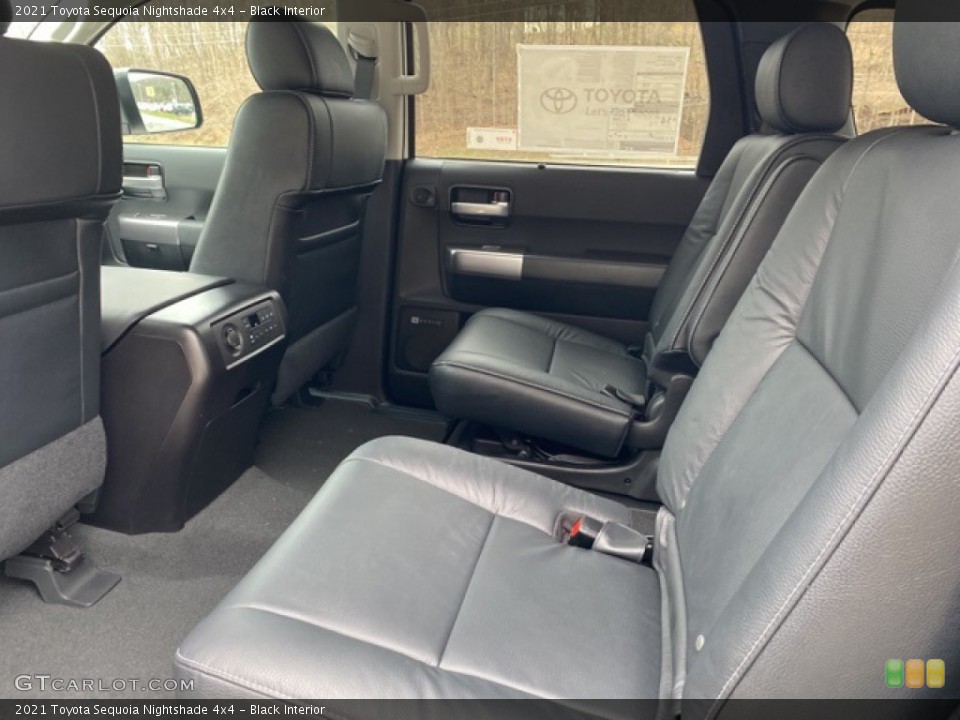 Black Interior Rear Seat for the 2021 Toyota Sequoia Nightshade 4x4 #140736924