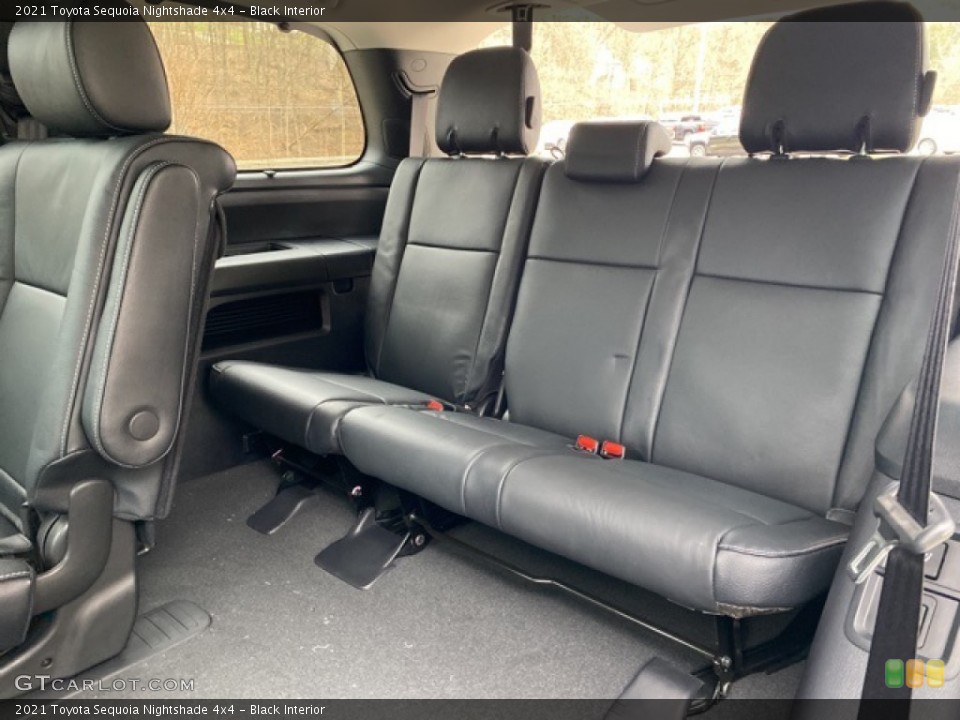 Black Interior Rear Seat for the 2021 Toyota Sequoia Nightshade 4x4 #140737008