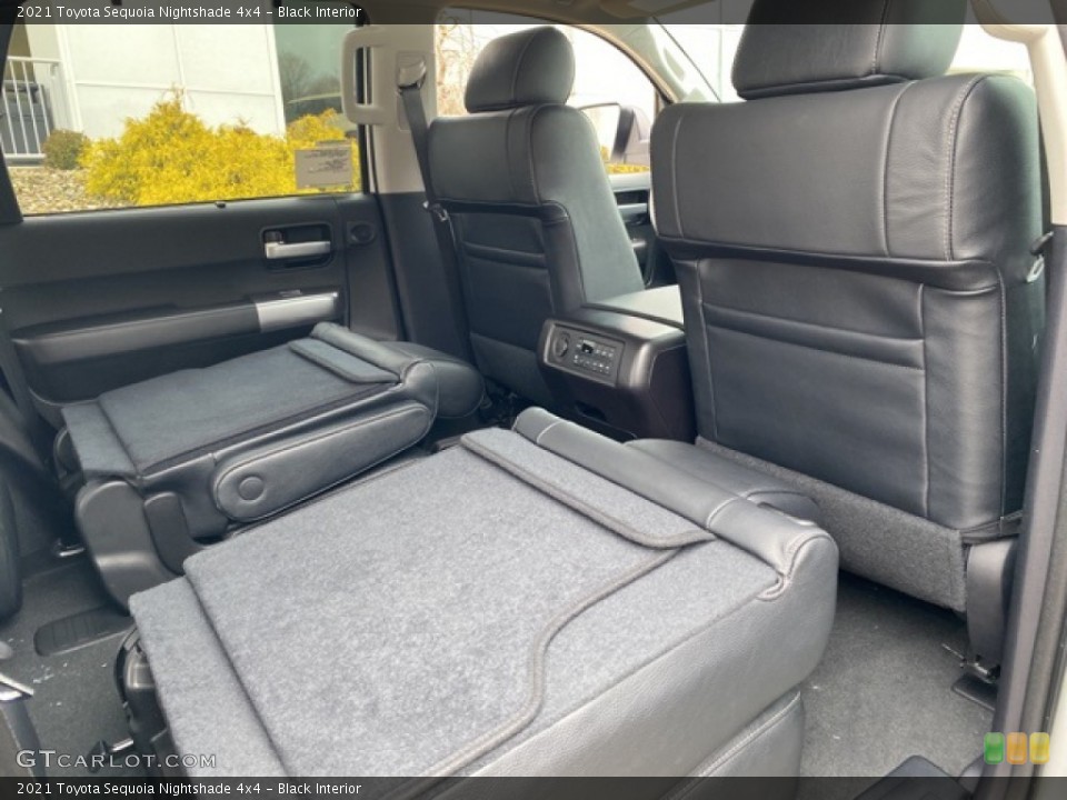 Black Interior Rear Seat for the 2021 Toyota Sequoia Nightshade 4x4 #140737032