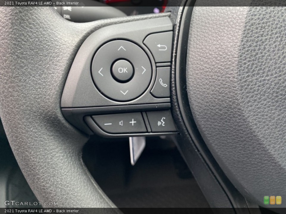 Black Interior Steering Wheel for the 2021 Toyota RAV4 LE AWD #140738115