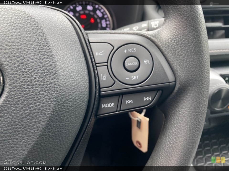 Black Interior Steering Wheel for the 2021 Toyota RAV4 LE AWD #140738139