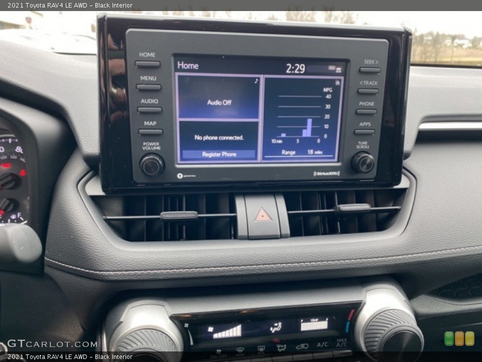 Black Interior Controls for the 2021 Toyota RAV4 LE AWD #140738163