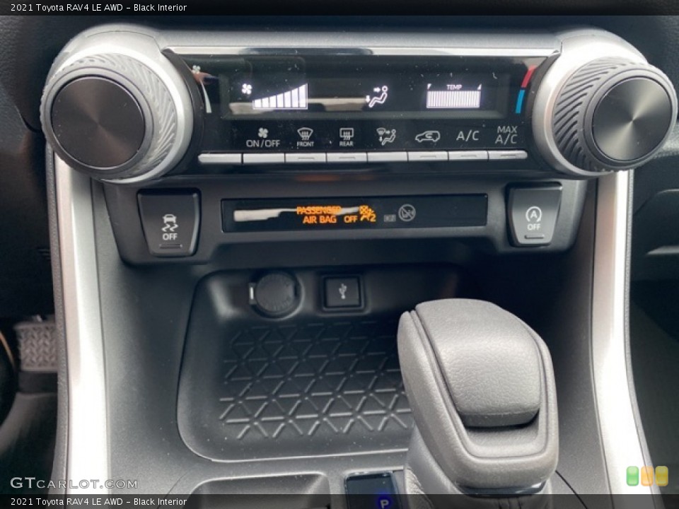 Black Interior Controls for the 2021 Toyota RAV4 LE AWD #140738322