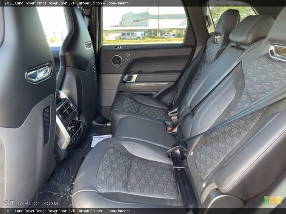 Ebony Interior Rear Seat for the 2021 Land Rover Range Rover Sport SVR Carbon Edition #140744044