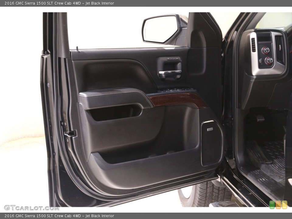 Jet Black Interior Door Panel for the 2016 GMC Sierra 1500 SLT Crew Cab 4WD #140746036