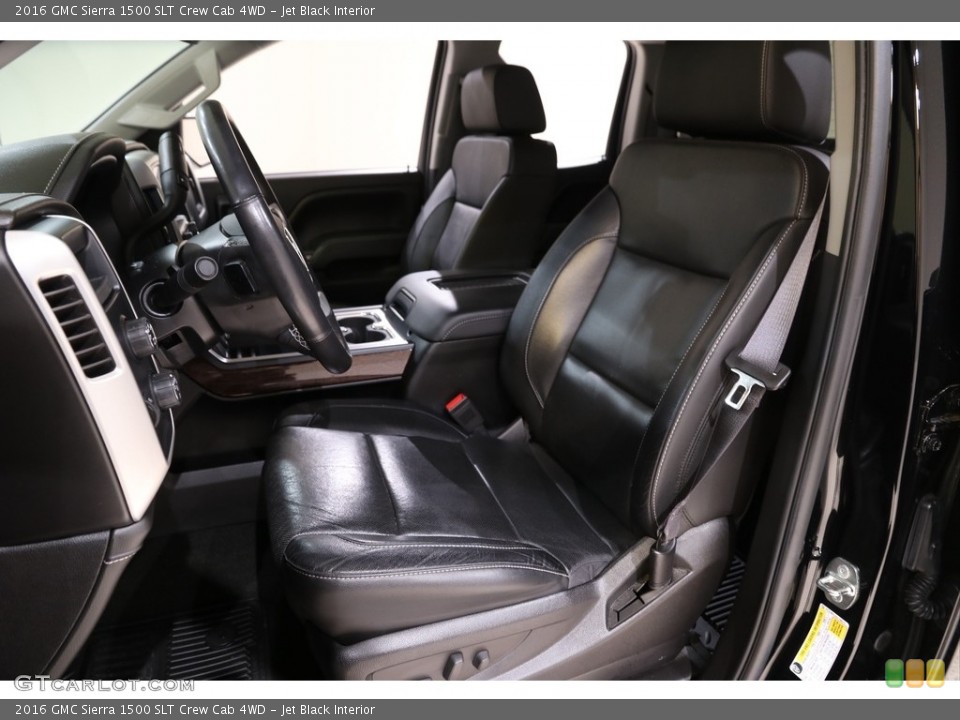 Jet Black Interior Front Seat for the 2016 GMC Sierra 1500 SLT Crew Cab 4WD #140746057