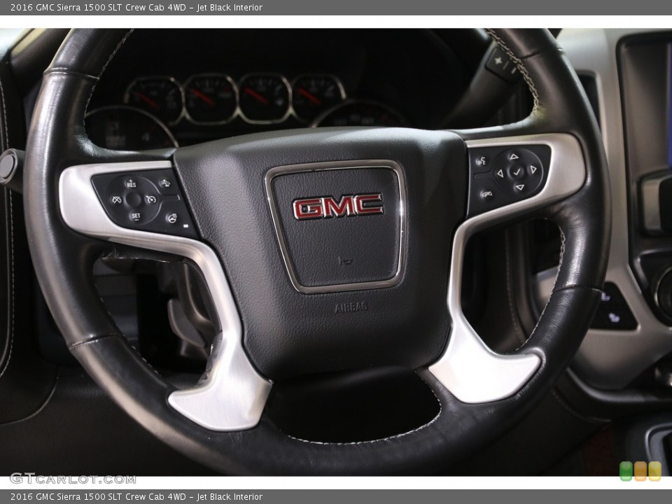 Jet Black Interior Steering Wheel for the 2016 GMC Sierra 1500 SLT Crew Cab 4WD #140746126