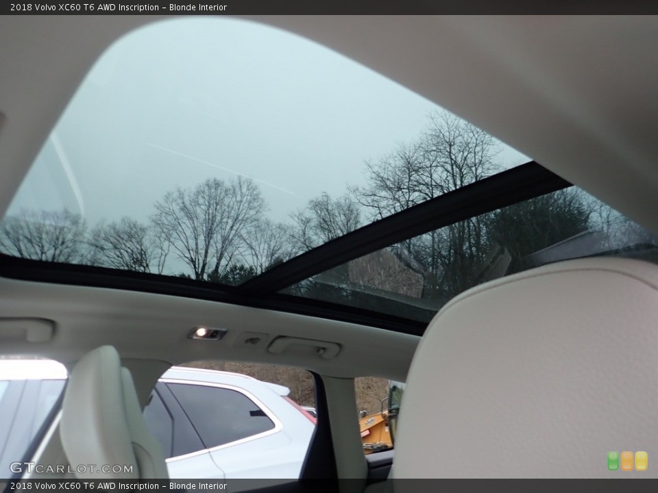 Blonde Interior Sunroof for the 2018 Volvo XC60 T6 AWD Inscription #140746195